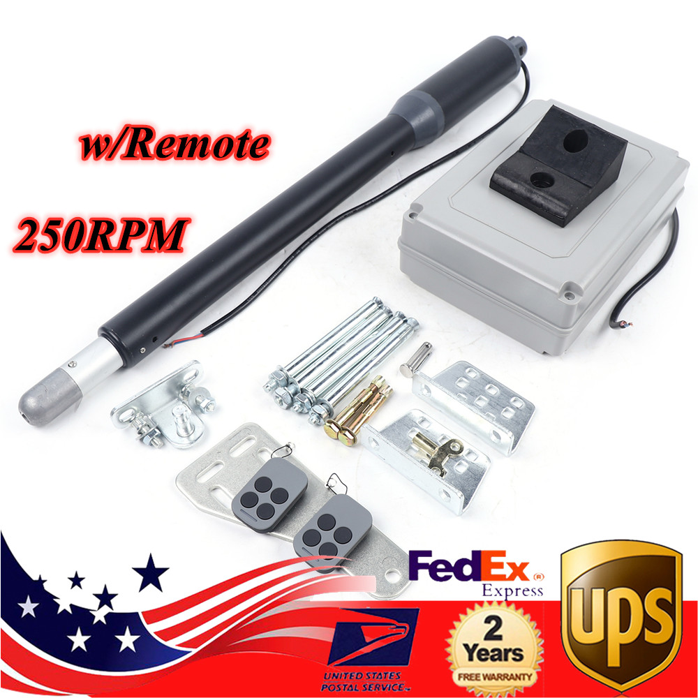 110V Automatic Single Swing Gate Opener Heavy Duty DC Motor W/ Remote Control