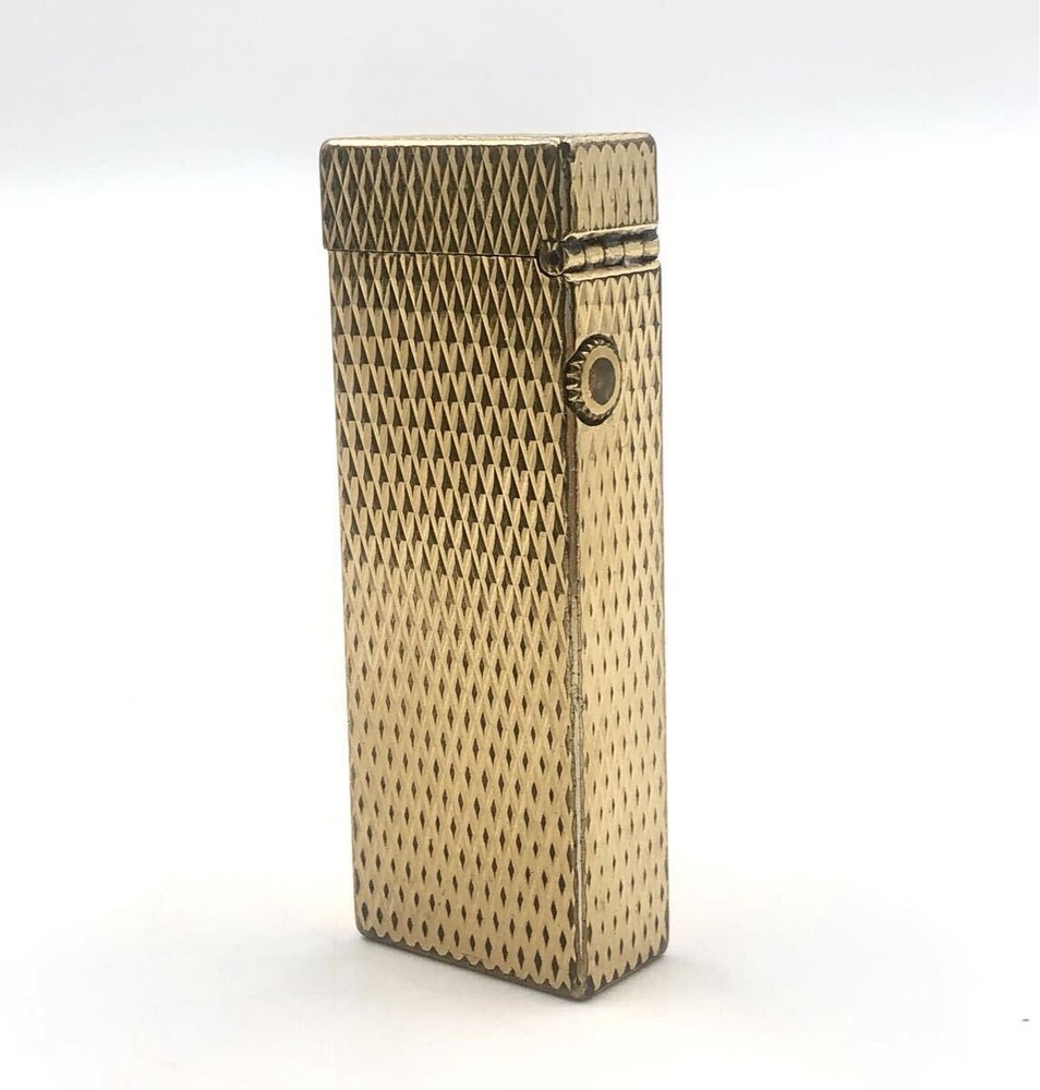 Dunhill Roller Gas Lighter Textured Gold Hardware Used