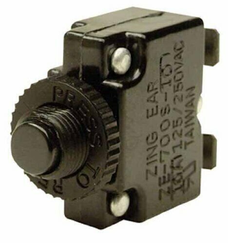 Seachoice LED Panel Replacement Circuit Breaker 5 AMP Black 13231