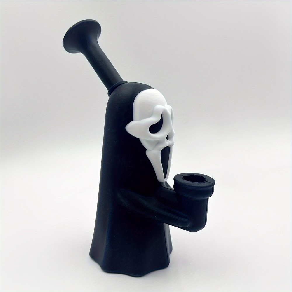 Silicone Smoking Hookah, 6.3" Ghost Style Silicone Hookah, Heatproof Silicone