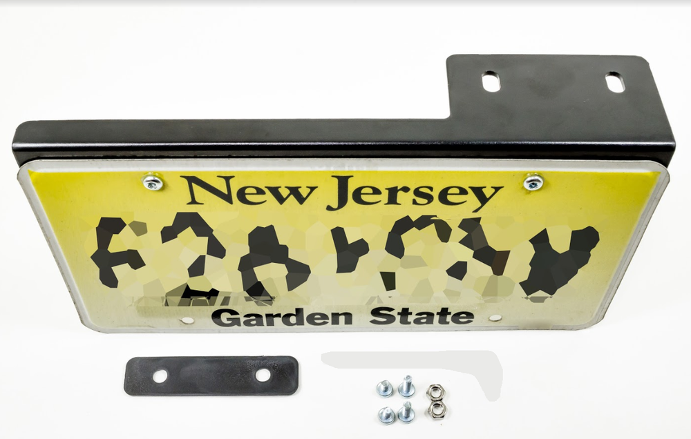 JDM Style Front Black Relocator Adapter License Plate Tag Holder Mount Bracket