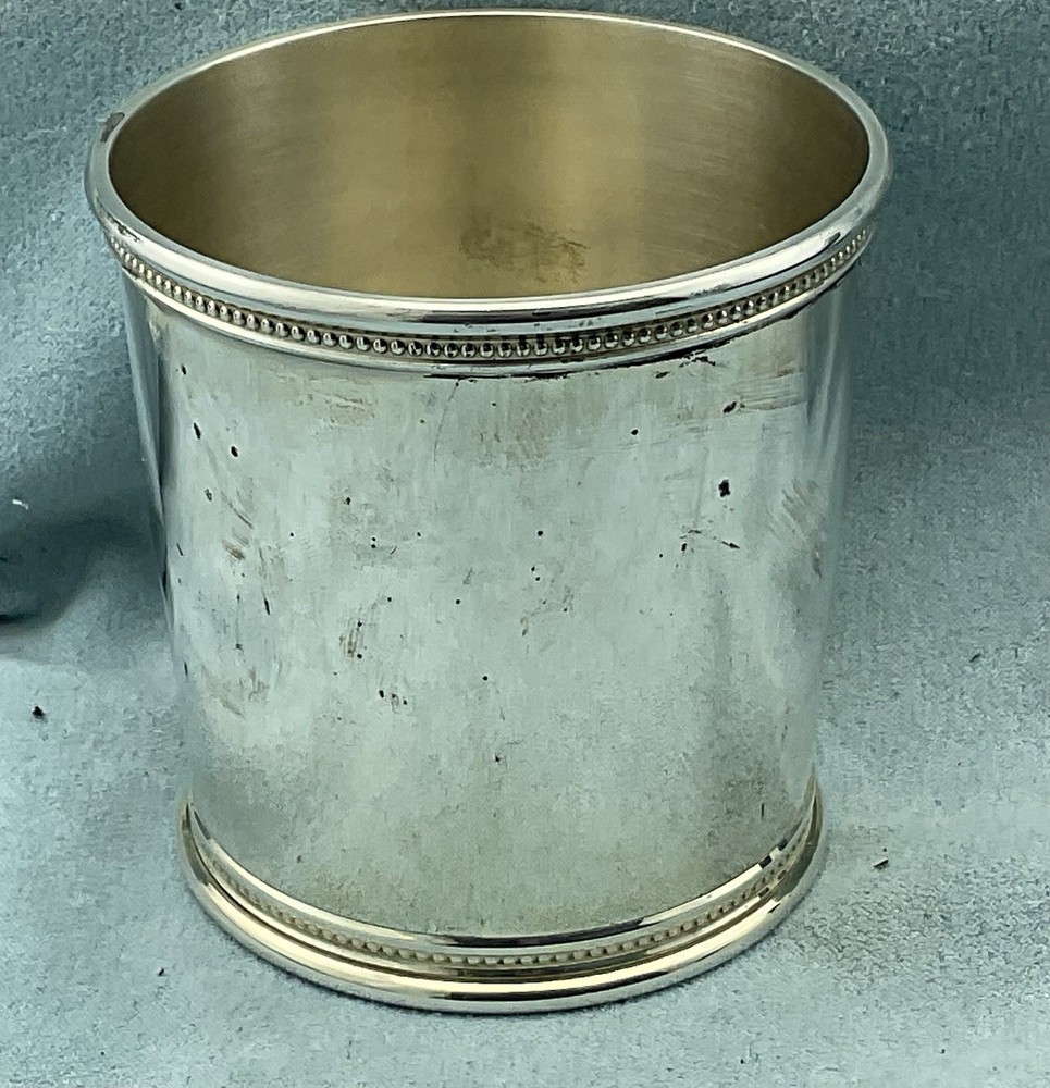 Rare Solid Sterling Silver Ronald Reagan Presidential Mint Julep Cup - No MONO