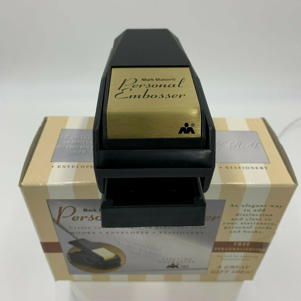 mark maker personal embosser personalized desk book