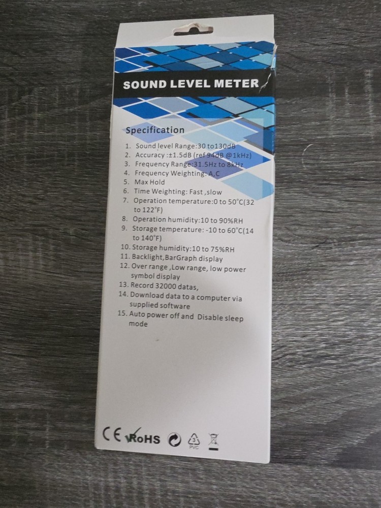 Data Logging Sound Level Meter