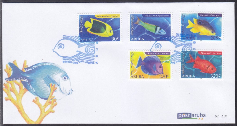 Aruba Issue FDC 2016 (213) Fish