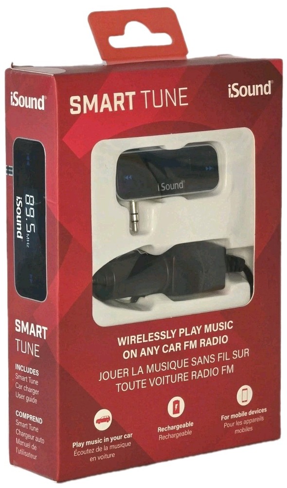 iSound ISOUND-1639 FM Transmitter - Bluetooth Wireless Music Streaming Device