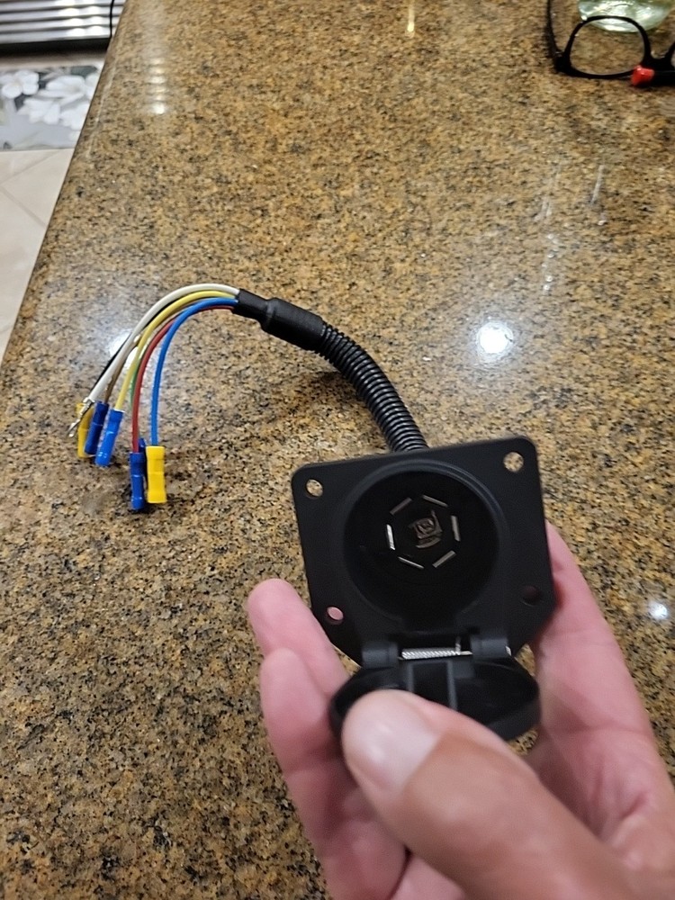 7 Wire to 7 Way RV Trailer Light Custom Plug Wire Harness Electrical Quick