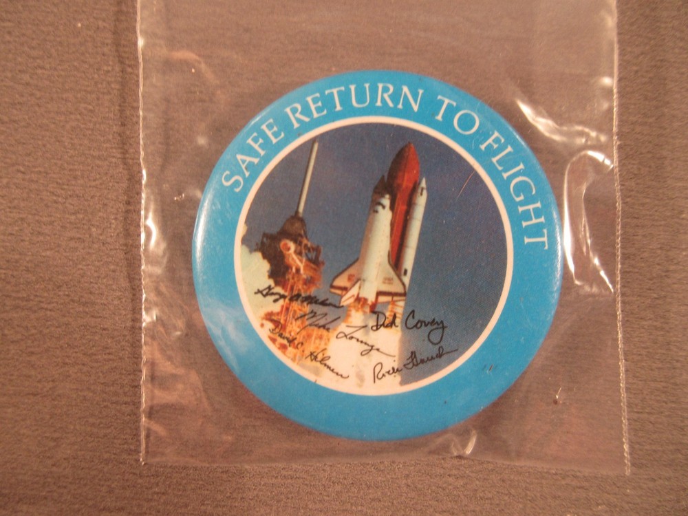 NASA Space Shuttle Safe Return to Flight Pinback
