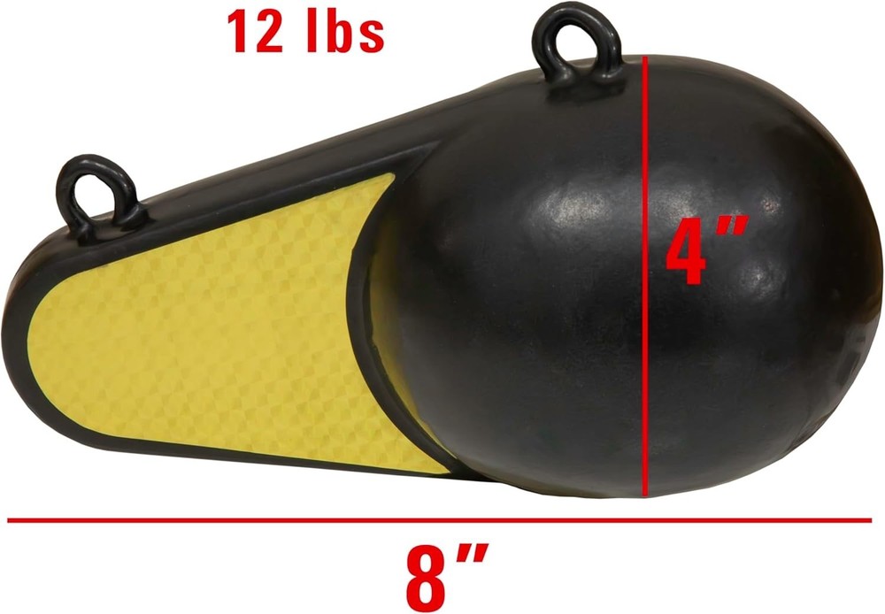 12 lbs Downrigger Weight with Polyethylene Coating for Trolling Success