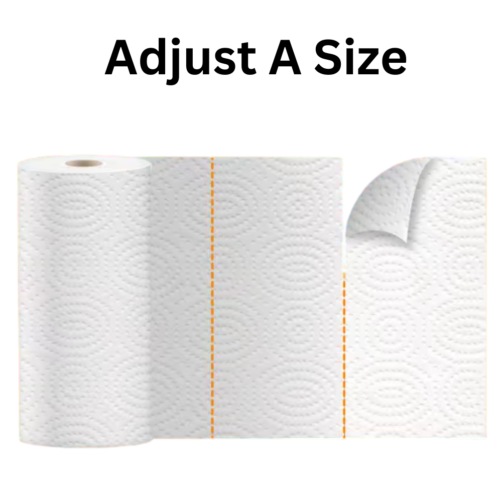 Premium Adjust-A-Size, White Paper Towel Rolls (6 Rolls)