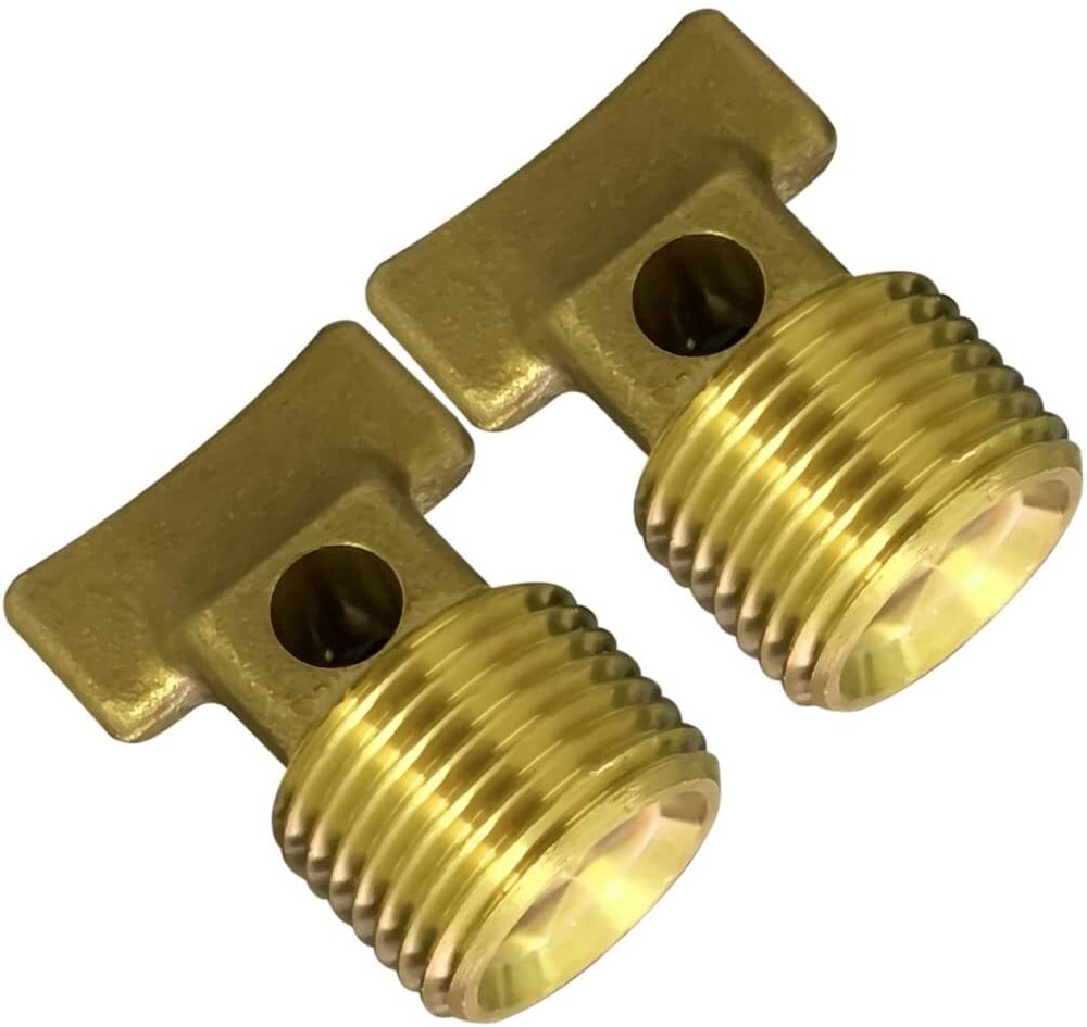 2 PACK Boat Garboard Drain Plug - 1/2" NPT Thread,solid brass Drain Plugs