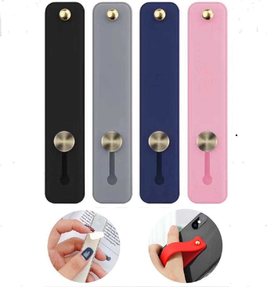 4-Pack Self-Adhesive Finger Grip Strap & Phone Kickstand for iPhone/iPad