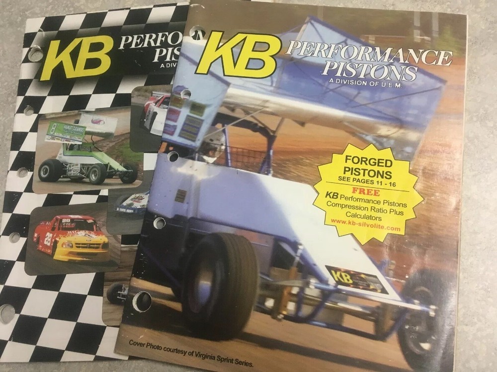 KB Performance Pistons Catalogs #009 And #008 Lot Of 2