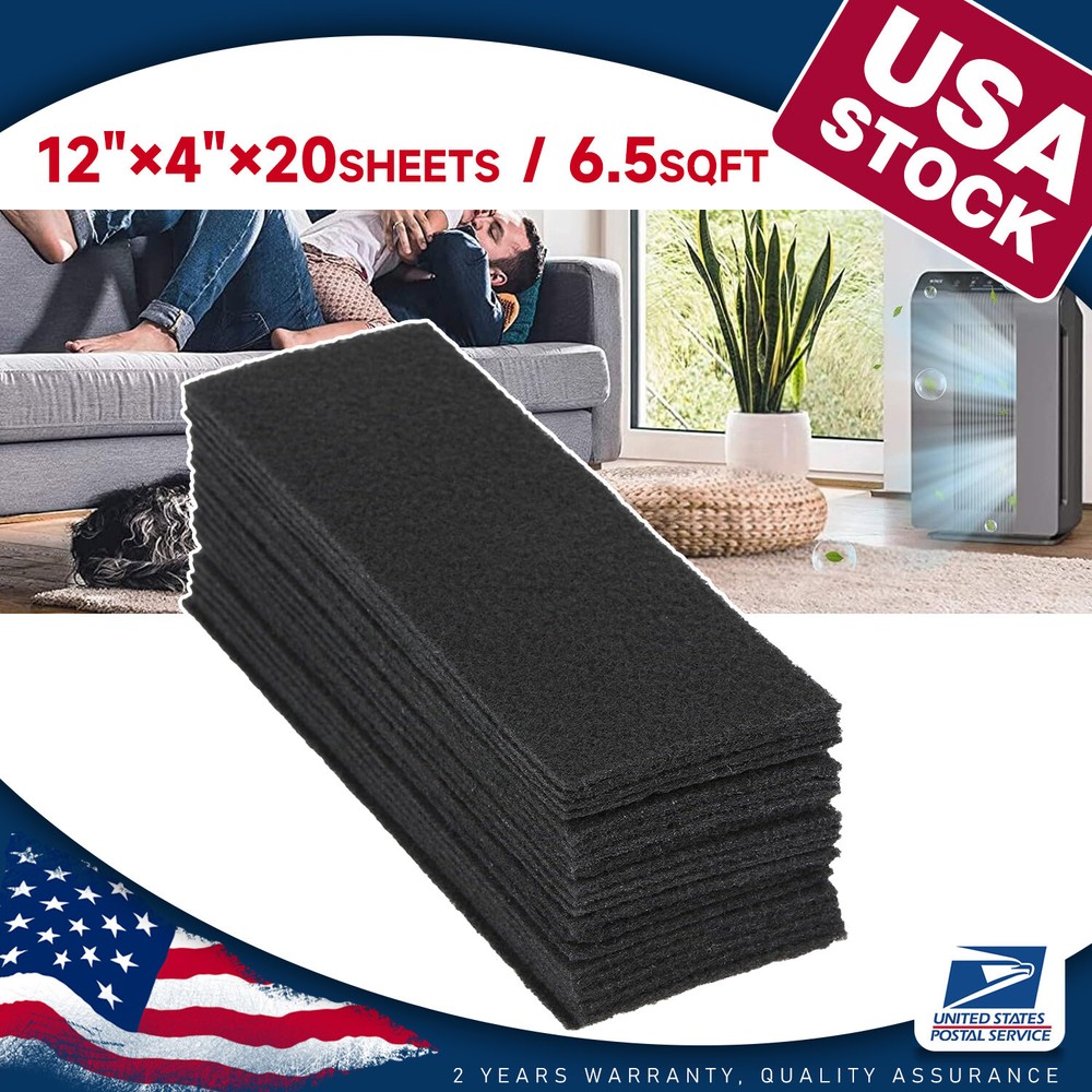 20Sheets Universal Activated Carbon Filters Cat Litter Boxes Charcoal Filter Mat
