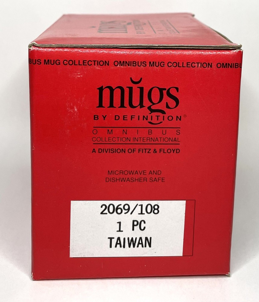 Vintage Digital Computer Mug GET WITH THE PROGRAM Omnibus Fitz & Floyd NEW