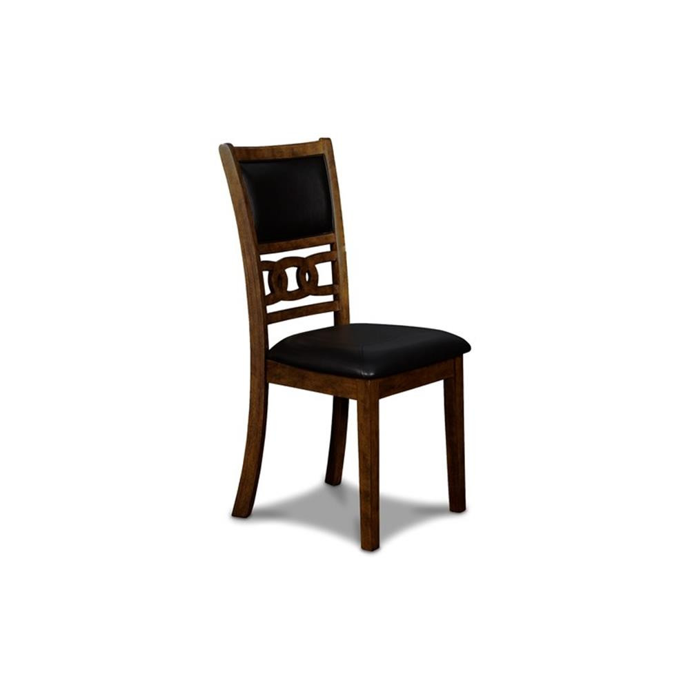 Pemberly Row Solid Wood Dining Drop Leaf Table W/2 Chairs in Brown