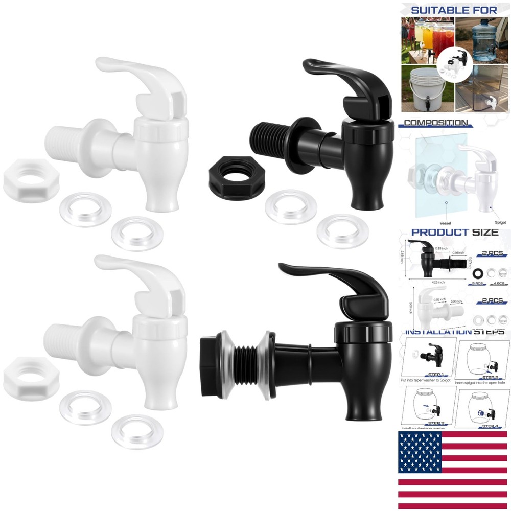 Reusable Spigot & Faucet Set - Leak-Proof Design for Outdoor Watering Needs
