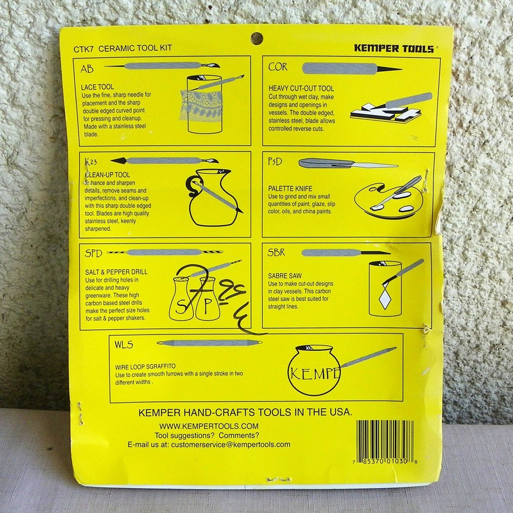 KEMPER 7 PIECE CERAMIC TOOL KIT CTK7