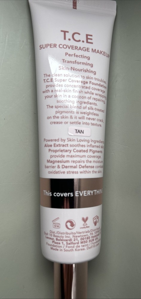 Doll 10 T.C.E Super Coverage Makeup TAN Color 2 oz New LARGE SUPER SIZE