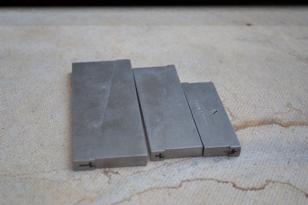 3 PC STARRETT ADJUSTABLE PARALLEL SET NO 154 C,D,E,