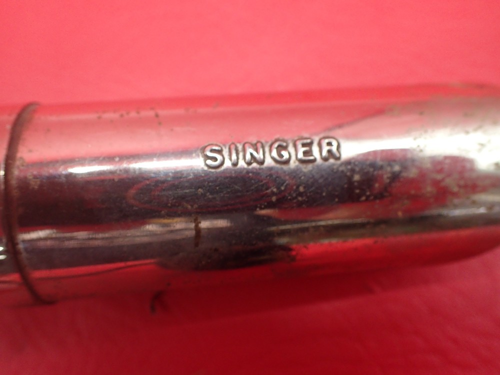 Vintage Original Singer Sewing Machine CHROME Work Light # 86