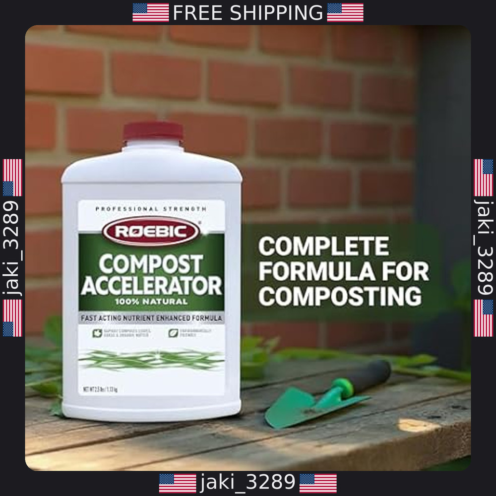 Roebic CA-1 Bacterial Compost Accelerator 2.5 lbs - Speed Up Composting!