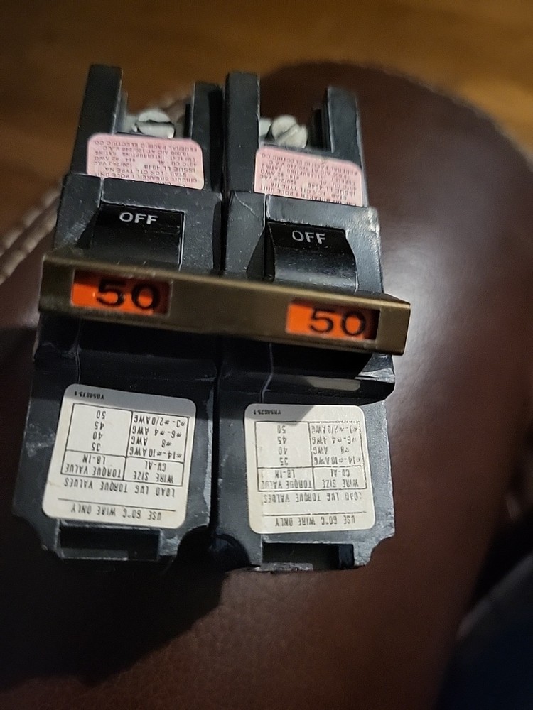 Federal Pacific 50 amp breaker 2 pole