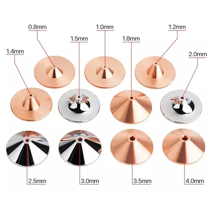 Original Laser Nozzle Single Double Layer D32mm Chrome Plated New for Raytools