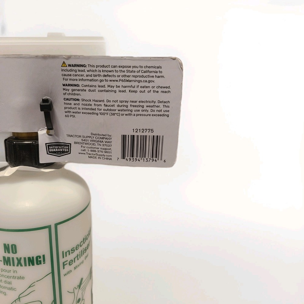 GROUND WORK HOSE END SPRAYER( Based on Walter pressure).