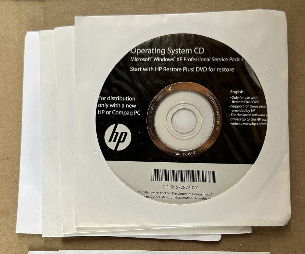 20 DISC LOT HP Restore Plus MICROSOFT WINDOWS Operating System INSTALLATION DVDs