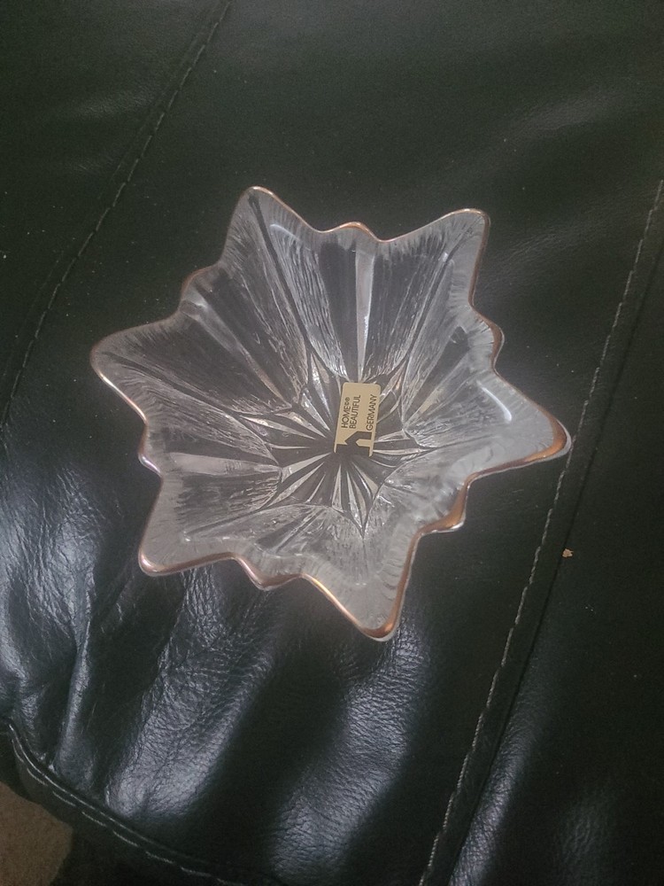 Home Beautiful Crystal Candy Or Nut Dish Germany