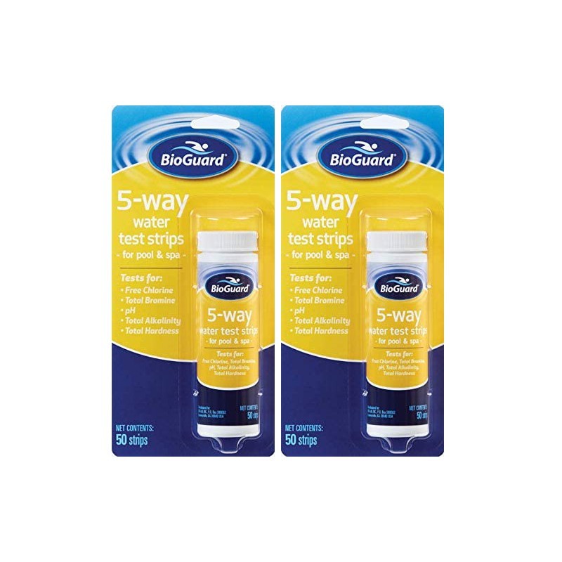 BioGuard 5-Way Test Strips 50 Count - (2 Pack)