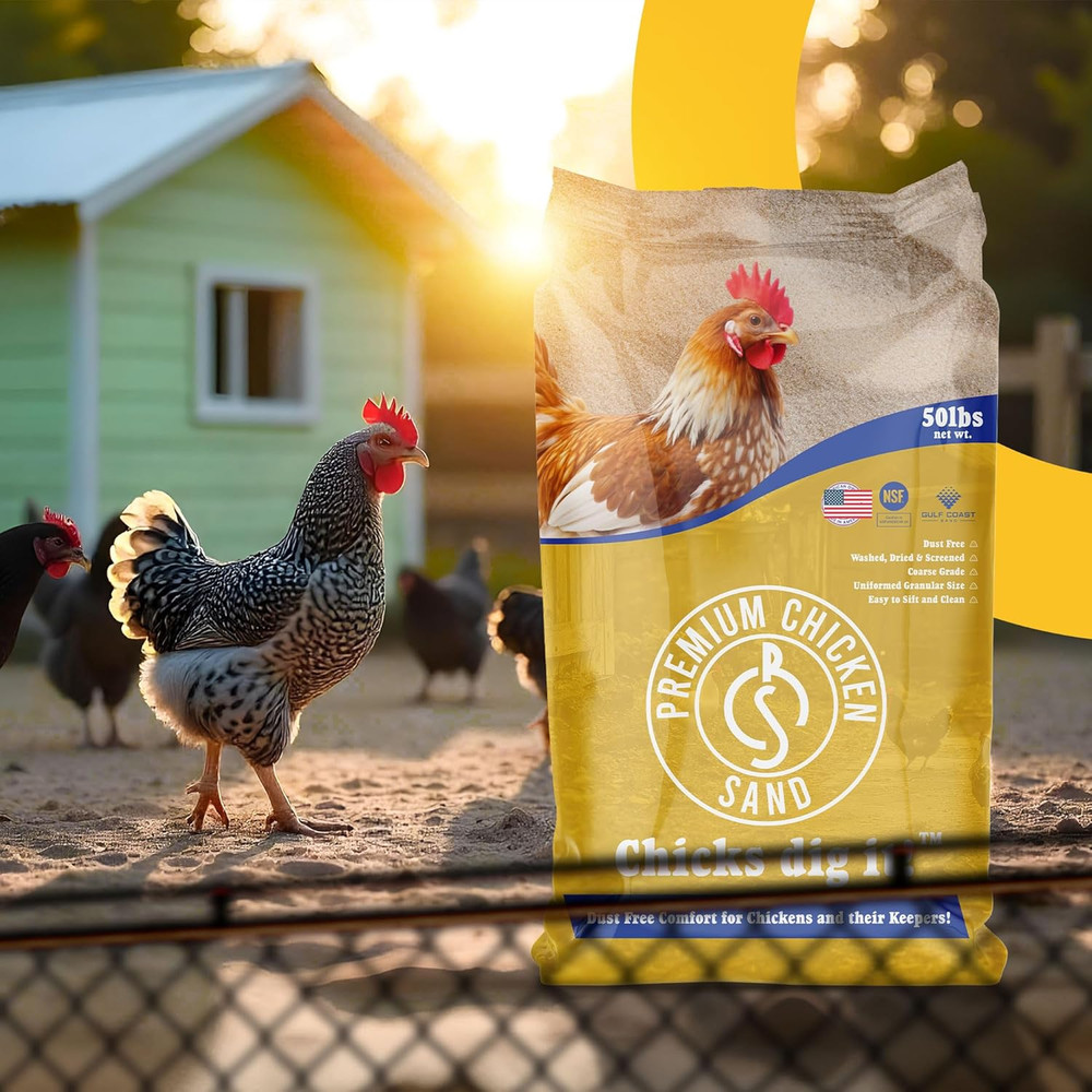 50 Lbs (4-Pack) – Dust-Free, Odor-Control Bedding for Chicken Coops, Nesting Box