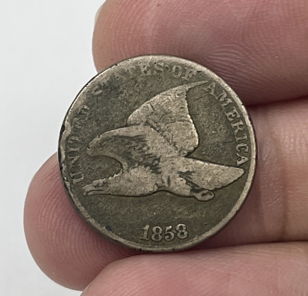 1858 Flying Eagle Cent Penny
