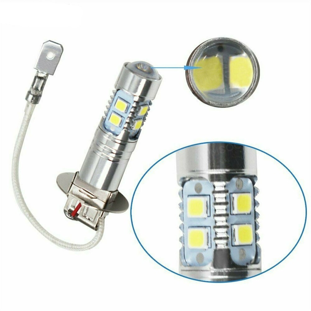 H3 LED Fog Light Bulb Conversion Kit Super Bright Canbus Super White High Power