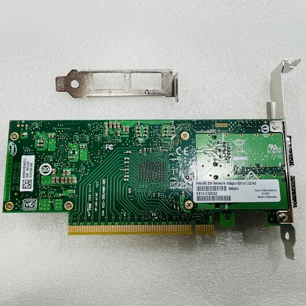 NEW E810-CQDA2 Intel 100GbE Dual Port QSFP28 Eth Network Adapter E810CQDA2