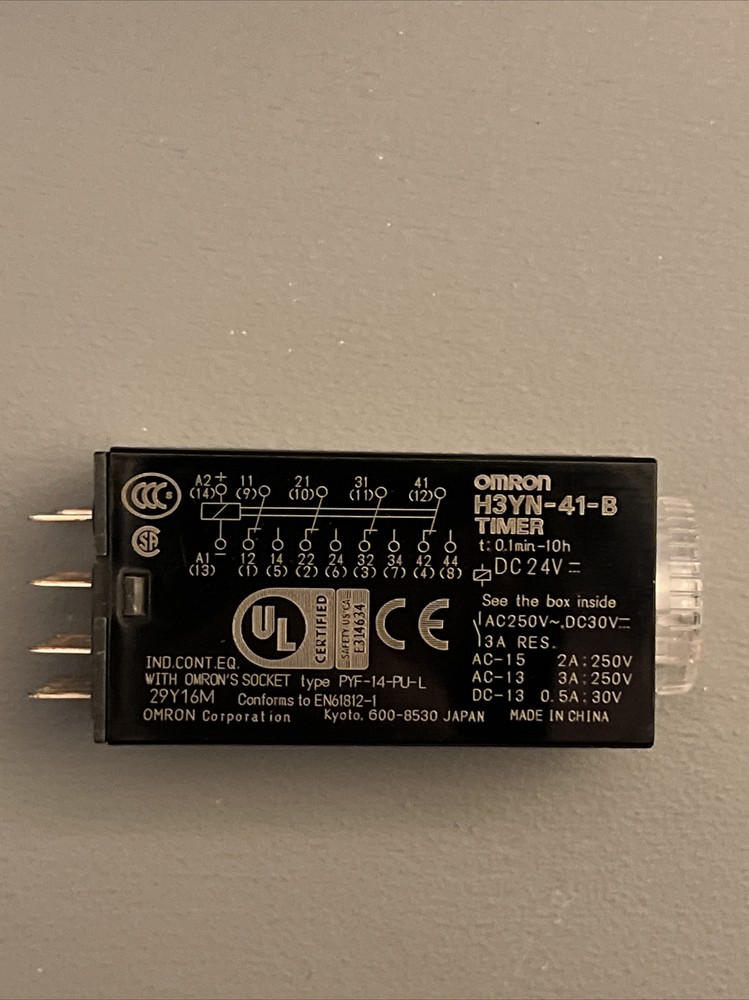 Omron Timer H3YN-41-B solid-state analog long-range 1 Min-10h timer LED H3YN41B