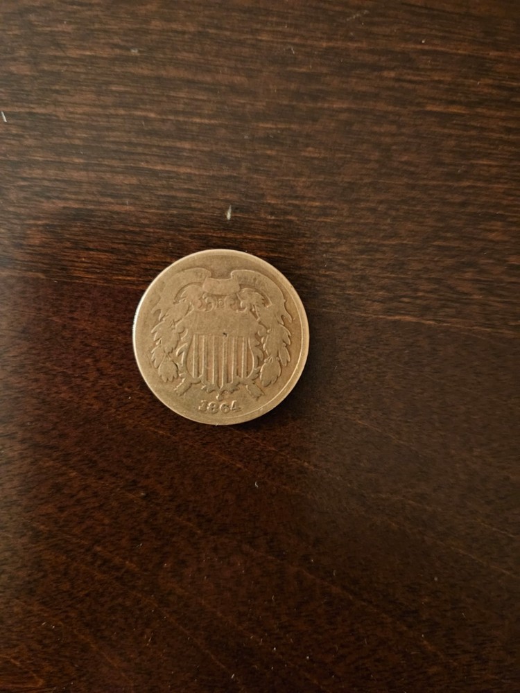 1864 Two Cent Piece AG Details