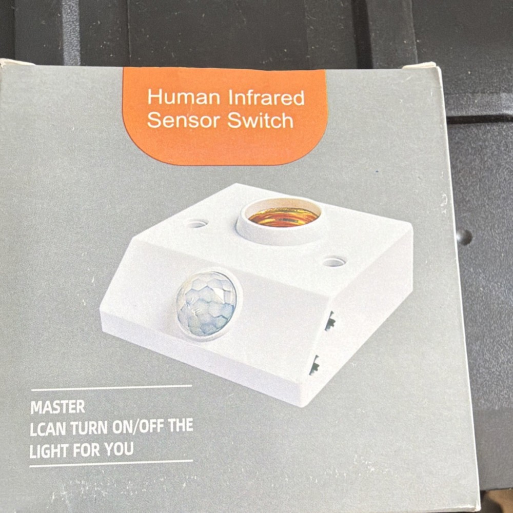 Passive Infrared PIR Motion Sensor Switch Detector White Human Body Sensor