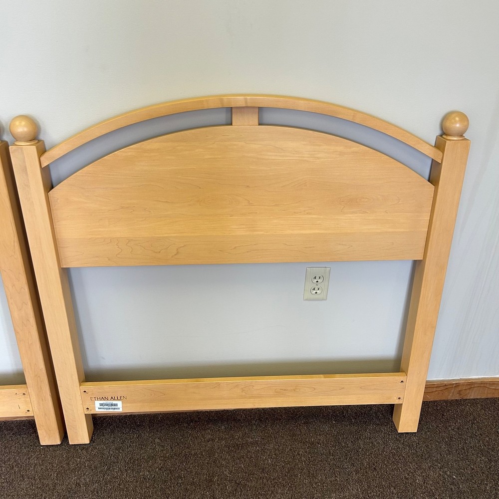 Ethan Allen American Dimensions Solid Maple Twin Size Headboards (Pair)