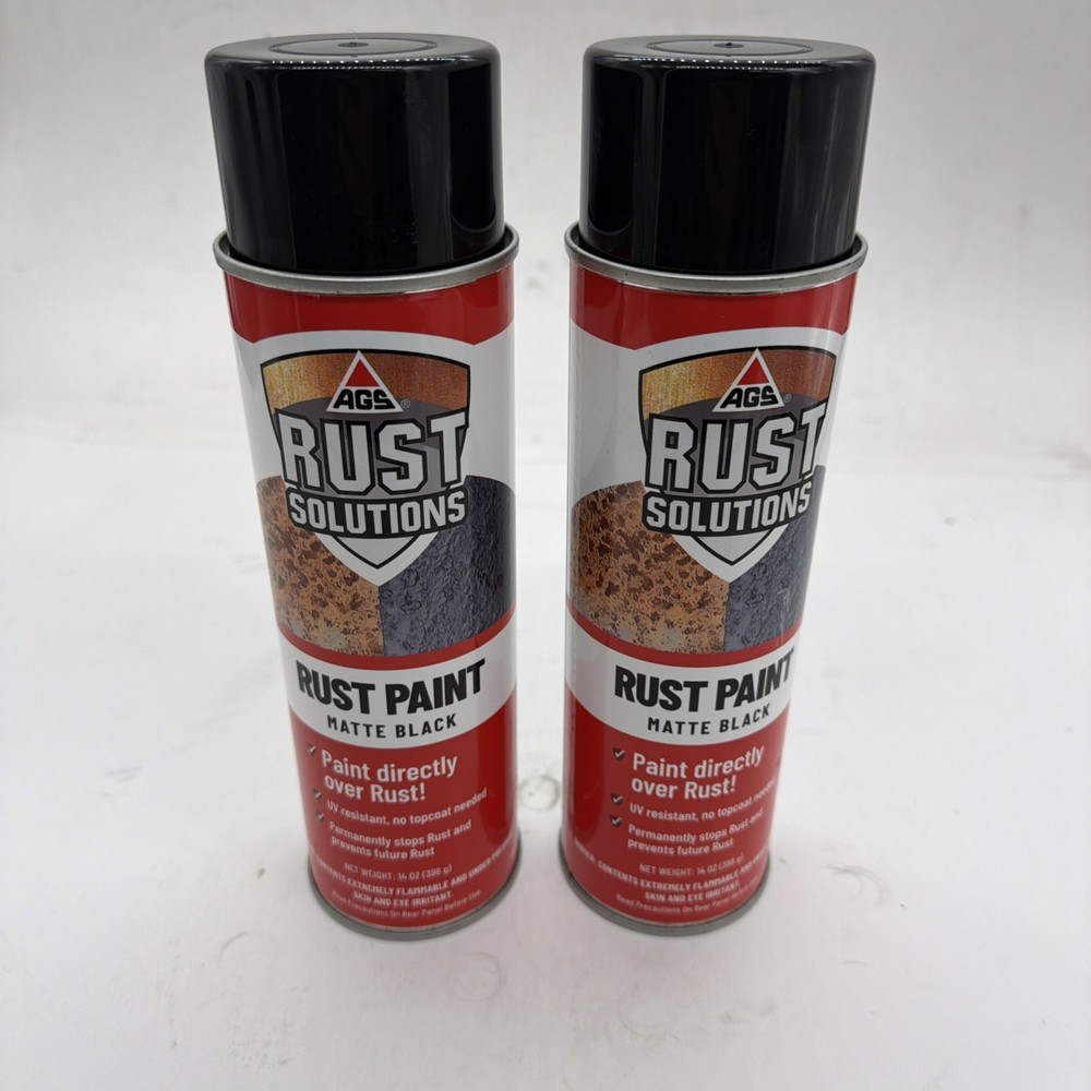 2 Pack  AGS Company AOR-14 Rust Paint for Stopping Rust and Preventing Rust