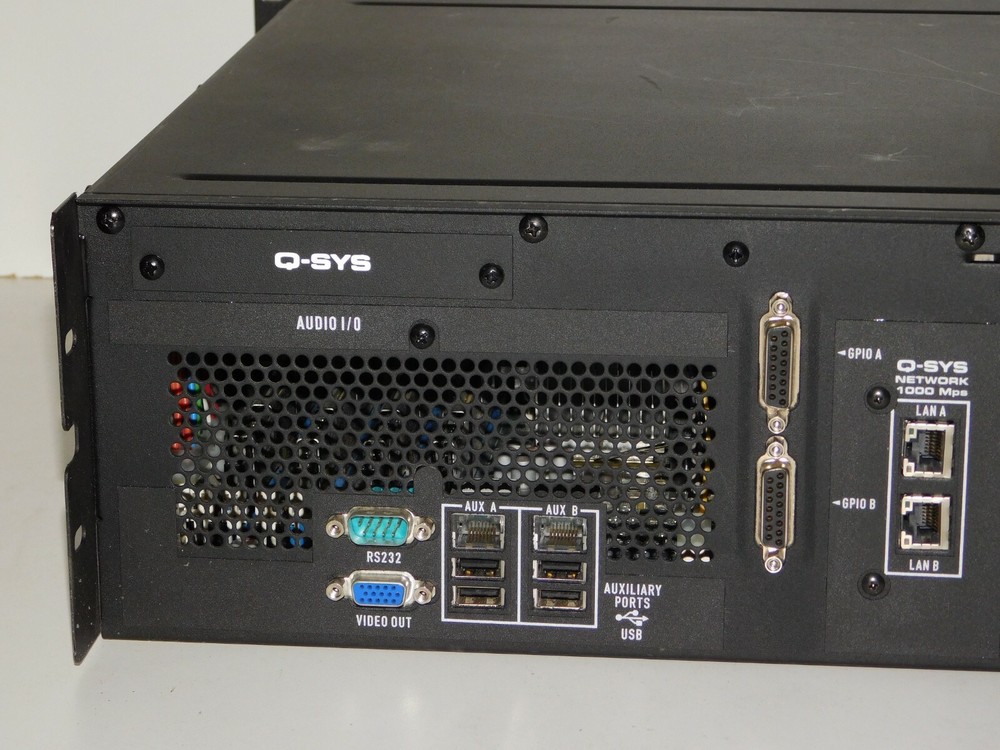 QSC Q-Sys Core 3000 Digital Audio Processor Sound System Amp Monitor Controller