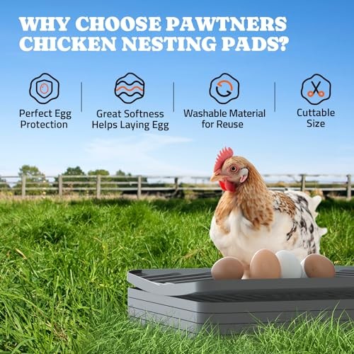 Chicken Nesting Box Liners: Washable Nesting Pads for Laying Grey - 10Pack