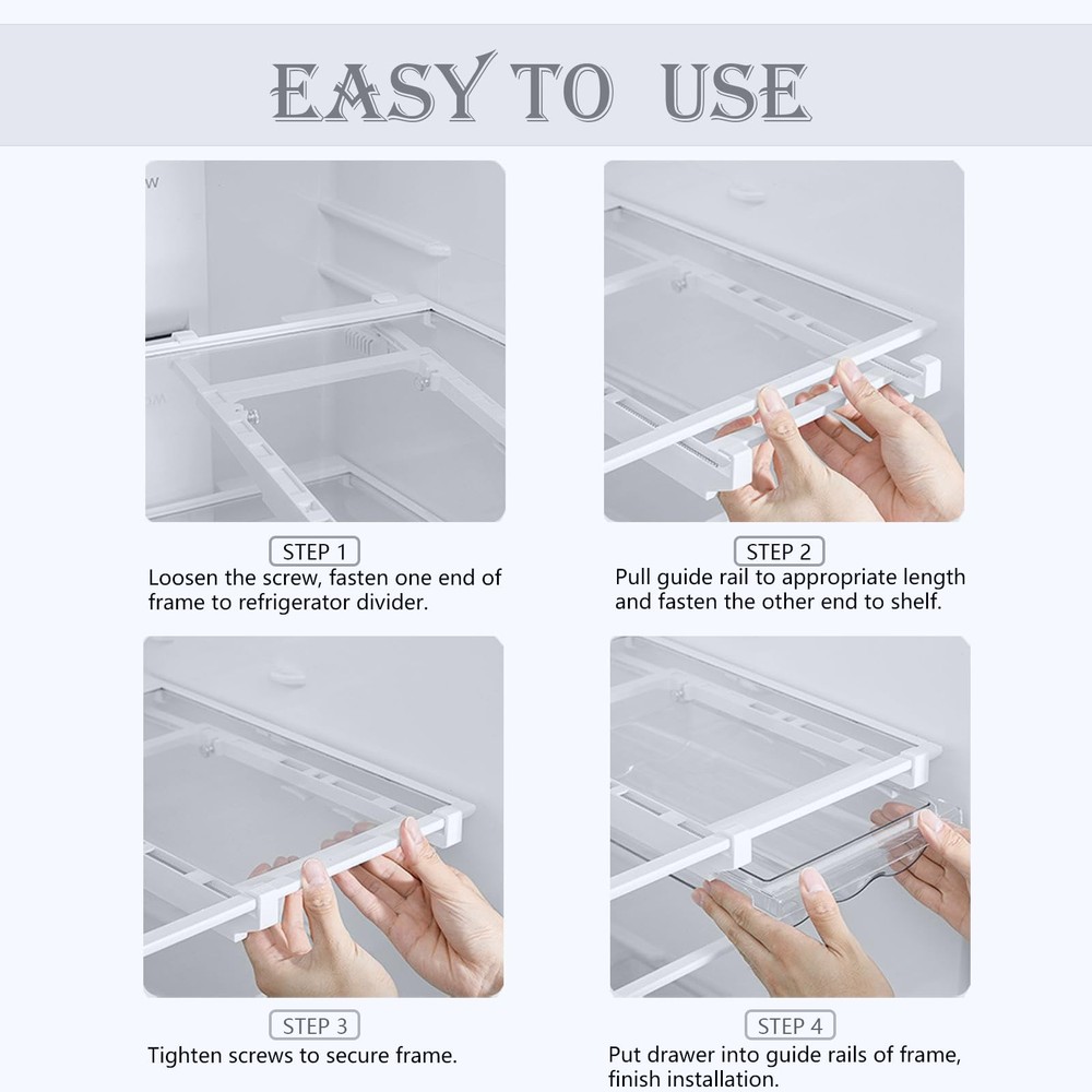 Refrigerator Organizer Bins Egg Holder Storage Container