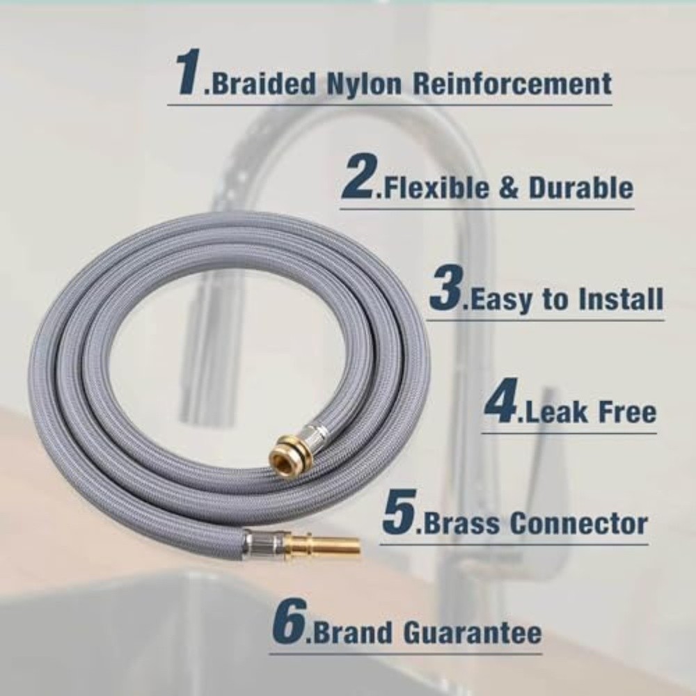 Replacement Leak Resistant Hose for Pull Down Kitchen Faucets Model 88624000
