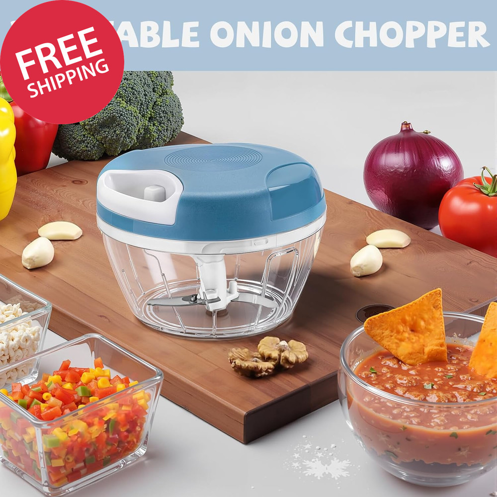 Manual Food Chopper Hand Pull String Vegetable Chopper Onion Garlic Pepper