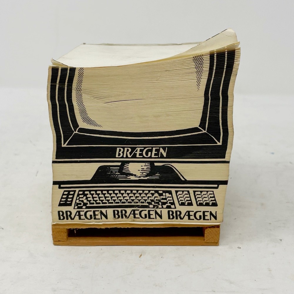 Braegen Vintage Notepad Computer Office Pallet Used