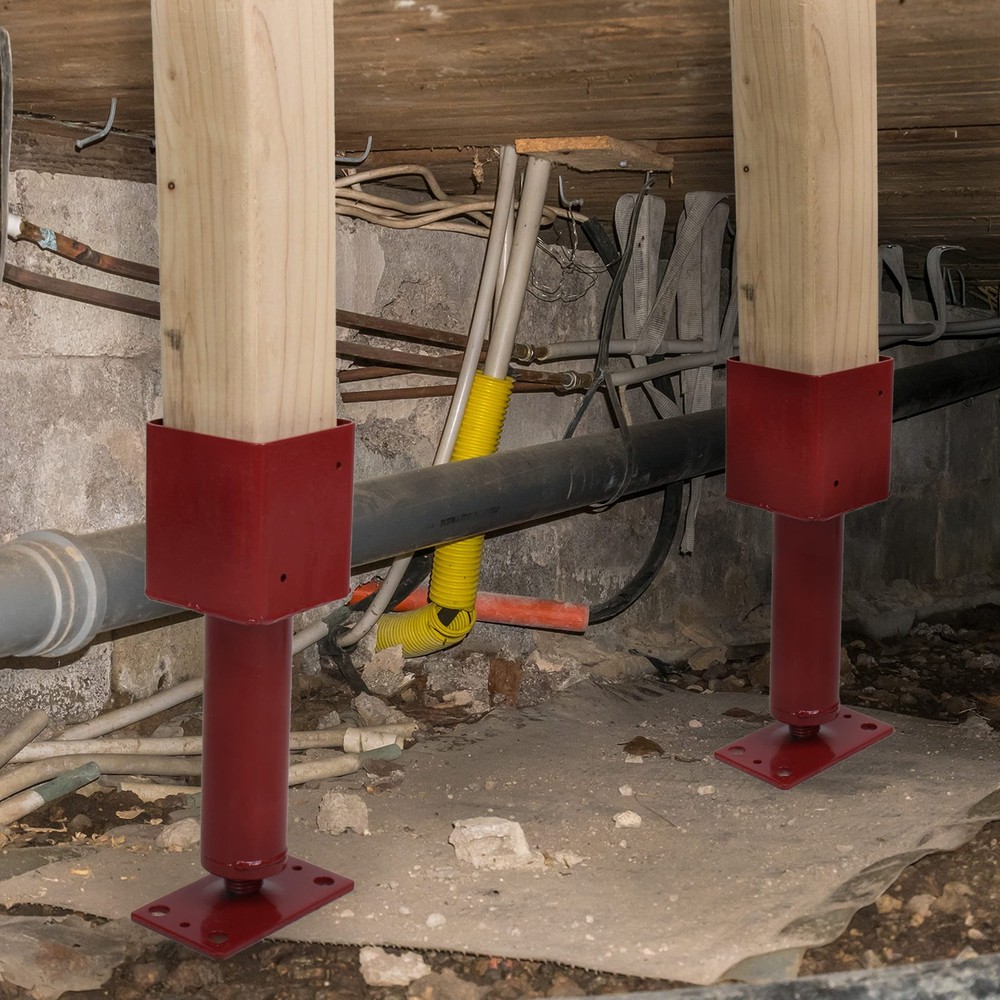 Screw Jack Post 1 Pack - Temporary House Jacks for Leveling 4x4 Crawlspace Ba...