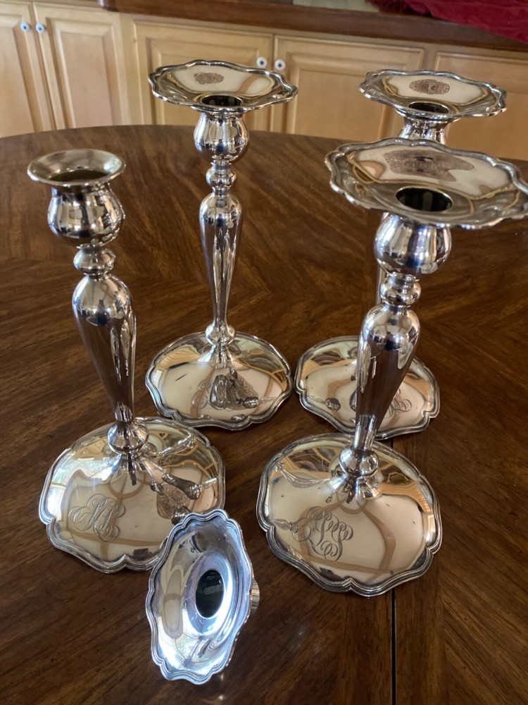 sterling silver candlesticks