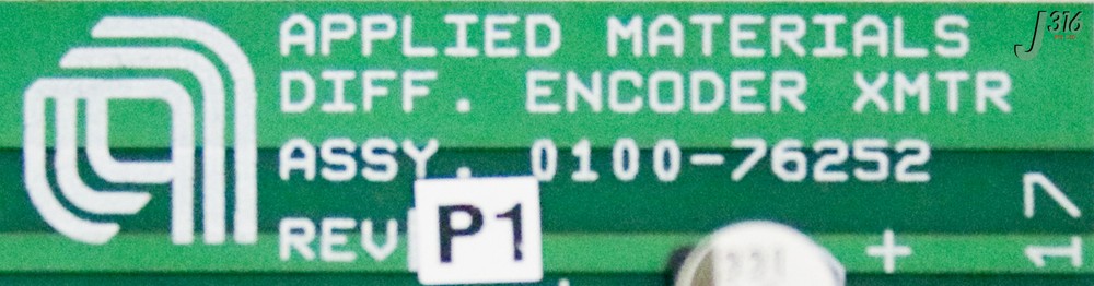 35326 APPLIED MATERIALS PCB, ASSEMBLY, DIFFERENTIAL TRANSMITTER (NEW) 0100-76252